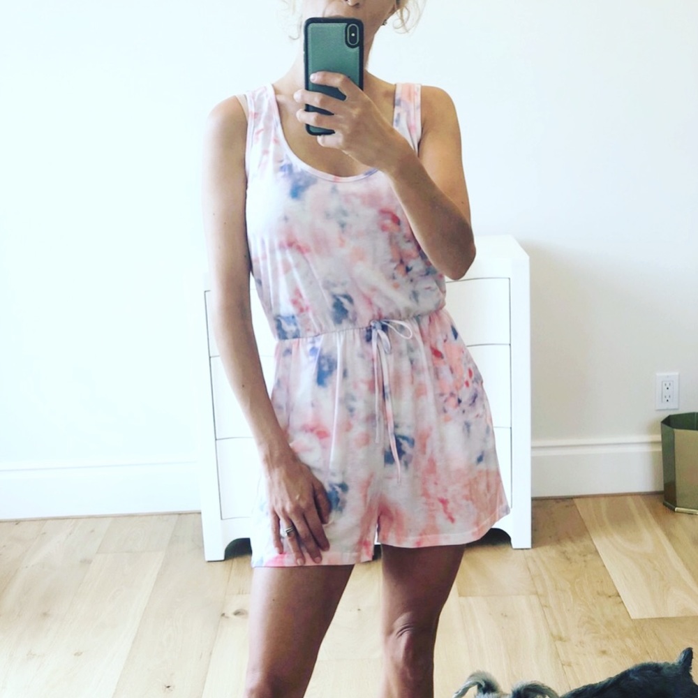 LAST 1! MALIBU Sleeveless Tie Dye Romper - Picture 2 of 6